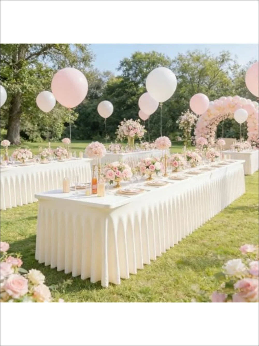 2 Pack Spandex Fitted Tablecloth 6ft Rectangle Stretch Table Cover